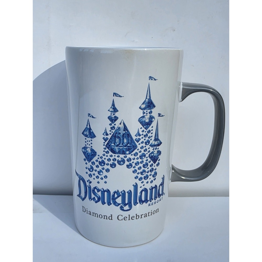 Starbucks Disneyland 60th Anniversary Diamond Celebration Mug 16oz Blue White